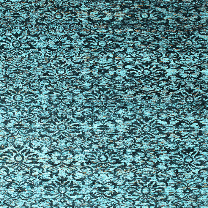 Square Machine Washable Abstract Light Blue Contemporary Rug, wshcon1038lblu