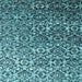 Square Machine Washable Abstract Light Blue Contemporary Rug, wshcon1038lblu