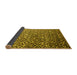 Sideview of Abstract Yellow Contemporary Rug, con1038yw