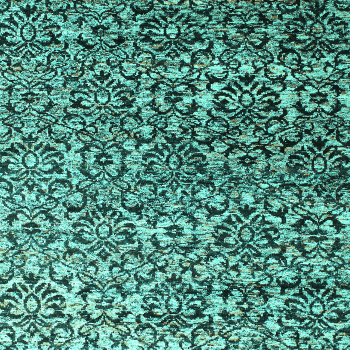 Abstract Turquoise Contemporary Rug, con1038turq