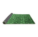 Sideview of Abstract Emerald Green Contemporary Rug, con1038emgrn