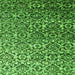 Serging Thickness of Abstract Green Contemporary Rug, con1038grn