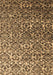 Machine Washable Abstract Brown Contemporary Rug, wshcon1038brn