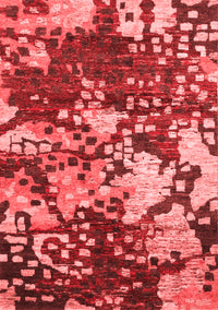 Abstract Red Contemporary Rug, con1039red