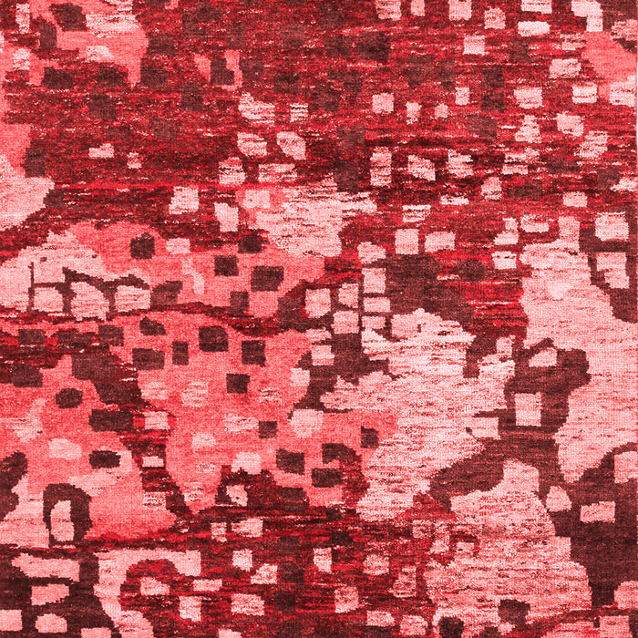 Abstract Red Contemporary Area Rugs