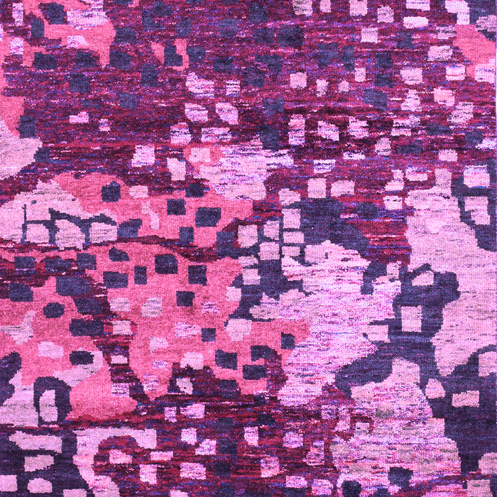 Abstract Purple Contemporary Rug, con1039pur