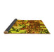 Sideview of Abstract Yellow Contemporary Rug, con1039yw