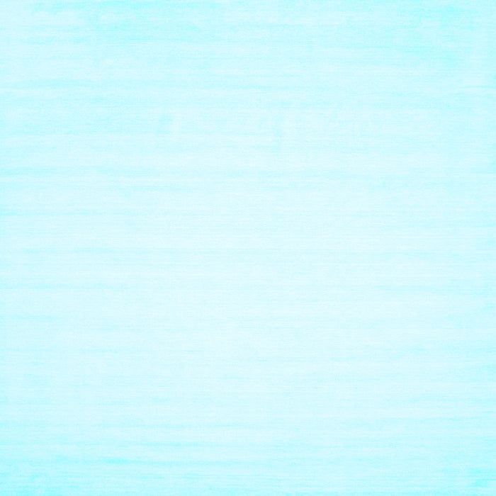 Square Machine Washable Solid Light Blue Modern Rug, wshcon103lblu