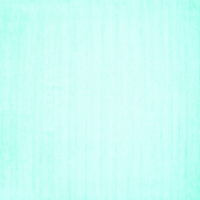 Square Solid Turquoise Modern Rug, con103turq