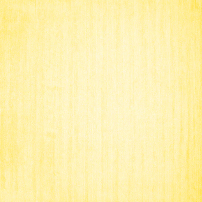 Square Solid Yellow Modern Rug, con103yw