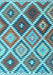 Southwestern Light Blue Country Rug, con1040lblu