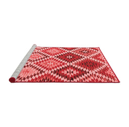 Country Red Washable Rugs