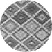 Machine Washable Southwestern Gray Country Rug, wshcon1040gry