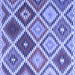 Square Southwestern Blue Country Rug, con1040blu