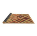 Sideview of Southwestern Brown Country Rug, con1040brn