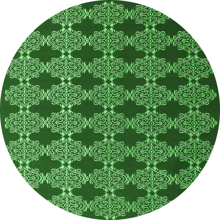 Machine Washable Abstract Green Contemporary Area Rugs, wshcon1041grn
