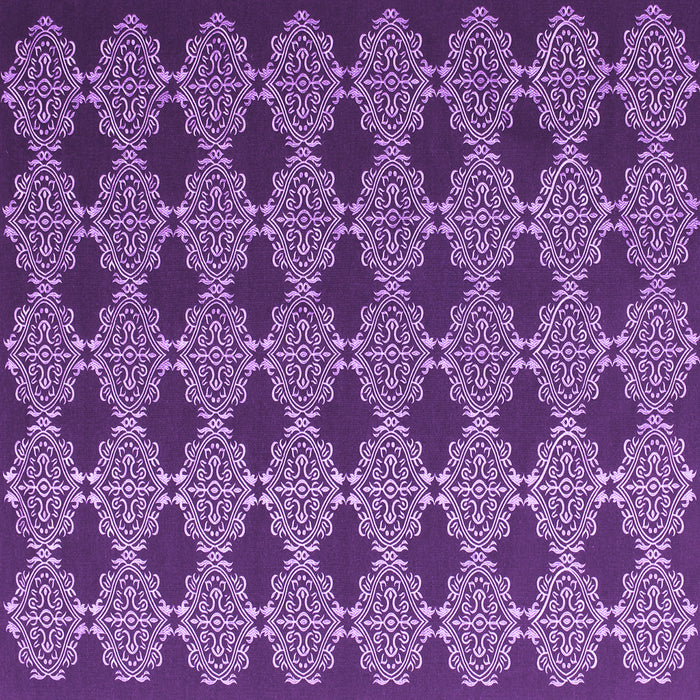 Square Abstract Purple Contemporary Rug, con1041pur