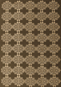 Abstract Brown Contemporary Rug, con1041brn