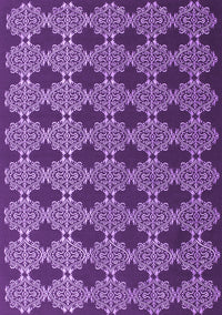 Abstract Purple Contemporary Rug, con1041pur