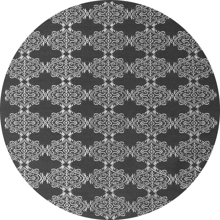 Square Abstract Gray Contemporary Rug, con1041gry