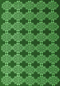 Abstract Green Contemporary Rug, con1041grn