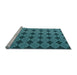 Sideview of Machine Washable Abstract Light Blue Contemporary Rug, wshcon1041lblu