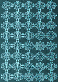 Abstract Light Blue Contemporary Rug, con1041lblu