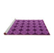 Sideview of Machine Washable Abstract Pink Contemporary Rug, wshcon1041pnk