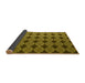 Sideview of Abstract Yellow Contemporary Rug, con1041yw