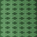 Square Abstract Emerald Green Contemporary Rug, con1041emgrn