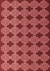 Abstract Red Contemporary Rug, con1041red