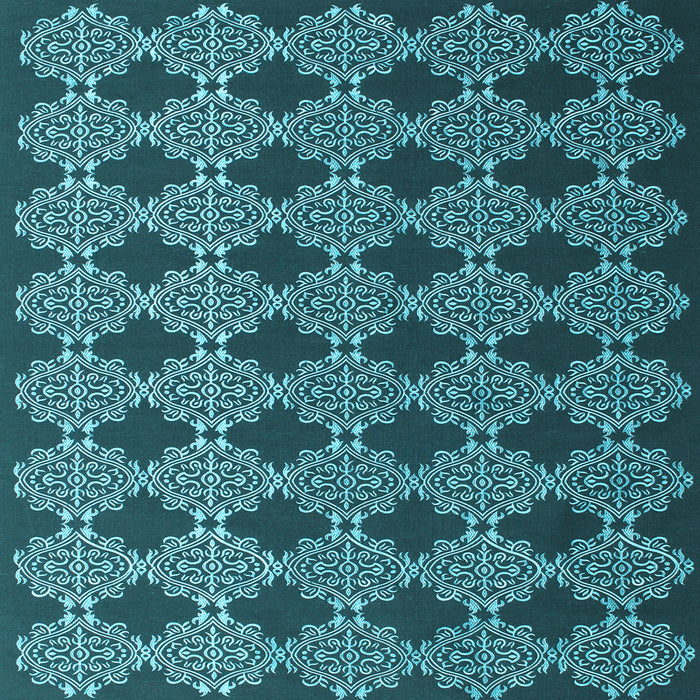 Square Abstract Light Blue Contemporary Rug, con1041lblu