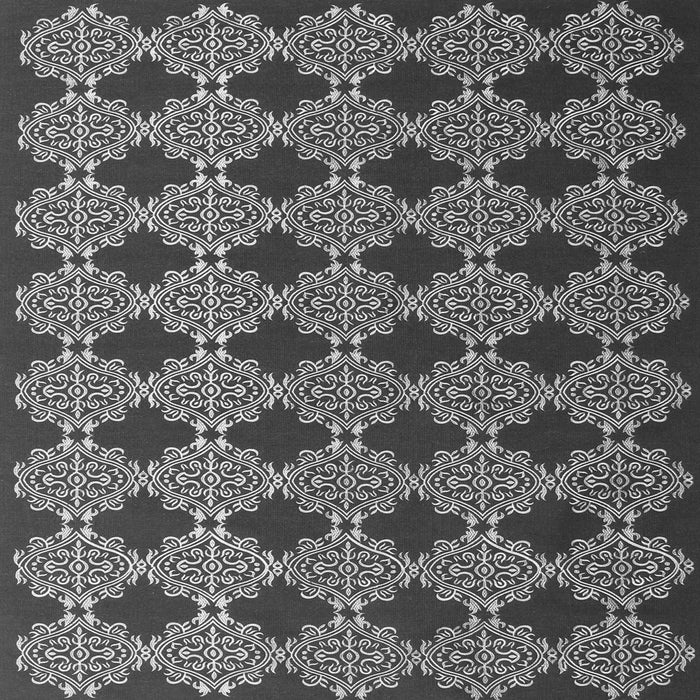 Round Machine Washable Abstract Gray Contemporary Rug, wshcon1041gry