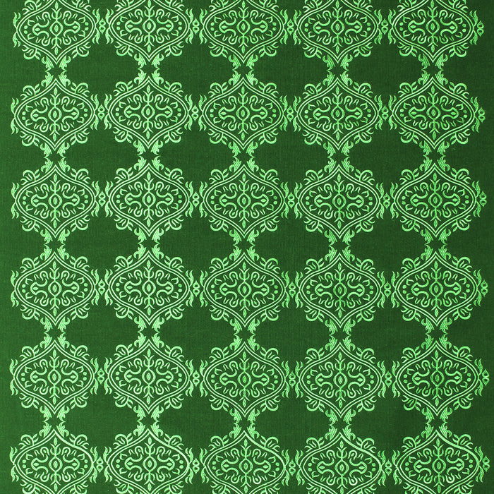 Serging Thickness of Machine Washable Abstract Green Contemporary Area Rugs, wshcon1041grn