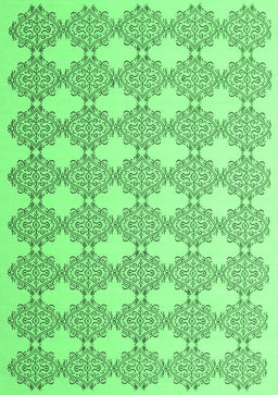 Abstract Emerald Green Contemporary Rug, con1042emgrn