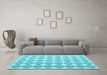 Machine Washable Abstract Light Blue Contemporary Rug in a Living Room, wshcon1042lblu
