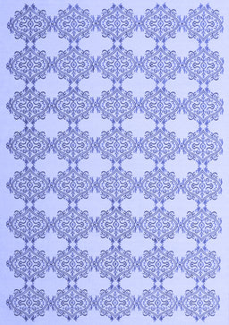 Abstract Blue Contemporary Rug, con1042blu