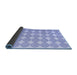 Sideview of Abstract Blue Contemporary Rug, con1042blu