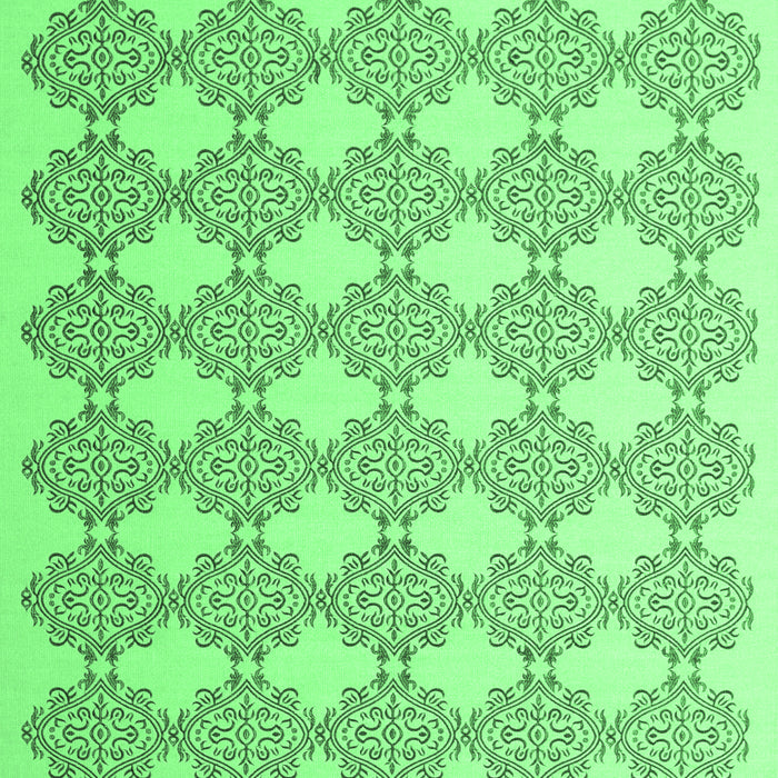 Machine Washable Abstract Emerald Green Contemporary Area Rugs, wshcon1042emgrn