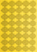 Abstract Yellow Contemporary Rug, con1042yw