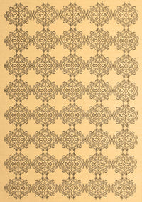 Abstract Brown Contemporary Rug, con1042brn