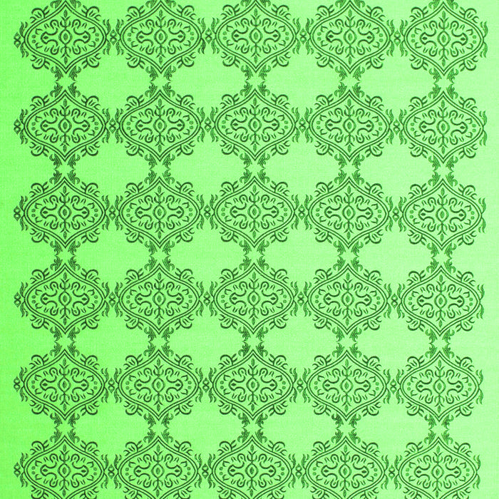 Serging Thickness of Machine Washable Abstract Green Contemporary Area Rugs, wshcon1042grn