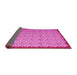 Sideview of Abstract Pink Contemporary Rug, con1043pnk