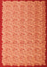 Abstract Orange Contemporary Rug, con1043org