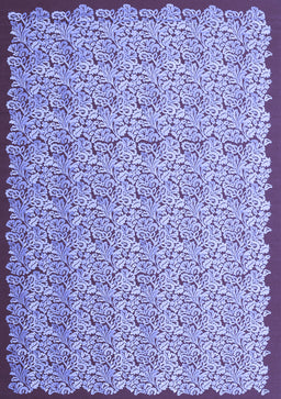 Abstract Blue Contemporary Rug, con1043blu
