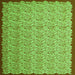 Serging Thickness of Abstract Green Contemporary Rug, con1043grn