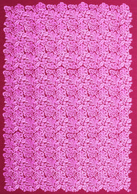 Abstract Pink Contemporary Rug, con1043pnk