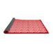 Abstract Red Contemporary Area Rugs