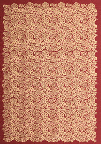 Abstract Brown Contemporary Rug, con1043brn