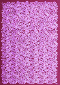 Abstract Purple Contemporary Rug, con1043pur